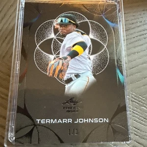 Leaf Trinity 2024 1/1 #178 Termarr Johnson Black -n-blue Foil  - Picture 1 of 7