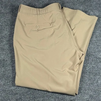 Pantalones de golf Ben Hogan Performance caqui 40x30 ropa de trabajo preppy oficina ligeros Foto 1 de 4