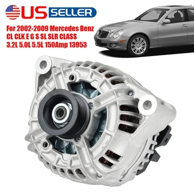Alternator For 2002-2009 Mercedes-Benz G55 E320 E430 E500 G500 S500 SL500 CLS500 Foto 1 de 4