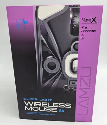 Lamzu Maya X Wireless Gaming Mouse 8K, Superlight 47g, Purple Shadow - Image 1 of 4