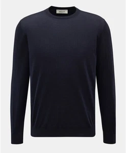 Herren FILIPPO DE LAURENTIIS Blau Pullover Wolle & Seide & Cashmere Gr. 50 - Picture 1 of 7
