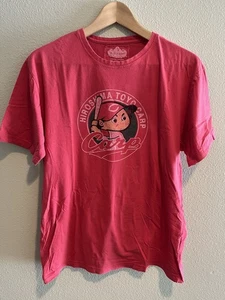 RED JACKET Hiroshima Toyo Carp Japanese Baseball T-Shirt Red, Men's Size L - Picture 1 of 7