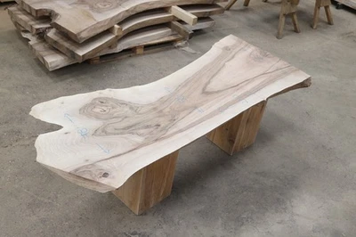 Walnut Tabletop / Dining Table /  Worktop - Planed Raw Finish - Image 1 of 4