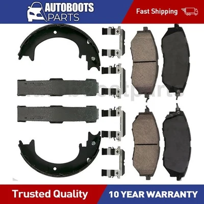 Juego de pastillas de freno de disco delanteras traseras zapata de freno de estacionamiento para Subaru B9 Tribeca 2006-2007 Foto 1 de 4