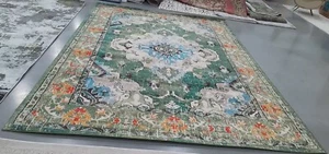 FGREEN / LBLUE 9'-0" x 12'-0" Back Stain Rug, Reduced Price 1172760094 MNC243F-9 - Picture 1 of 4