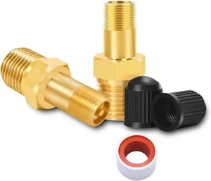 Godeson 1/8"" NPT Tankventil, Korrosionsschutz Messing Schrader Ventil mit 1/8""... - Bild 1 von 6