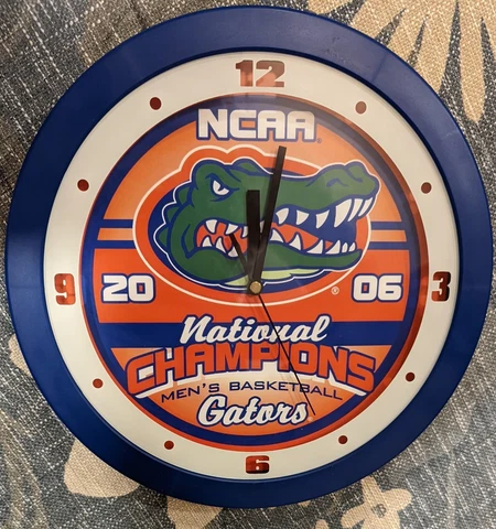 Florida Gators 2006 NCAA Men's Basketball National Champions Hanging Wall Clock Cover