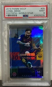 POP1【PSA9】2019 WCCF FOOTISTA WORLD STAR #25 LIONEL MESSI - Picture 1 of 2