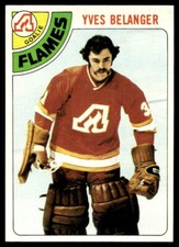 1978-79 Topps Hockey Card Yves Belanger goalie Atlanta Flames #44