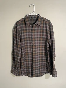 Pendleton Somerset Shirt Button Up Large Long Sleeve Plaid Flannel Cotton Wool - Picture 1 of 6