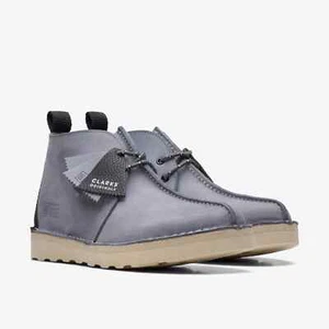 Clarks Originals Hombre Desierto Trek Hi Ftre - Gris Lea GB 7,8, 9,10, 11G - Imagen 1 de 3