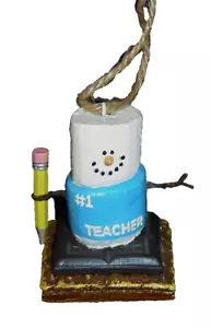 ADORNO DE Navidad maestro #1 maestro muñeco de nieve s'more adorno Envío Gratis - Imagen 1 de 1