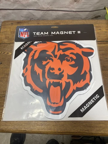 Chicago Bears Vinyl Team Magnet Face Decal Football Sport Car Truck 12 Inch Cover