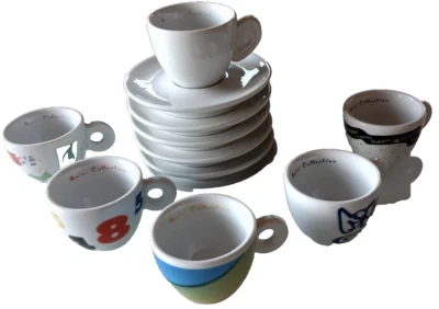 6 AMICI ILLY COLLECTION 1993 TASSEN ESPRESSOTASSEN NEU - Bild 1 von 4