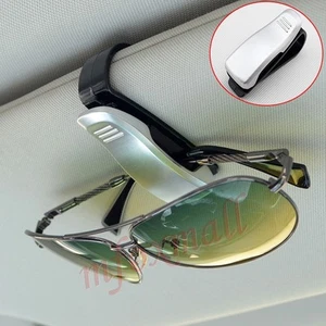 Silver Style Car Sun Visor Sunglass Eye Glasses ID Card Clip Holder Accessories - Picture 1 of 9