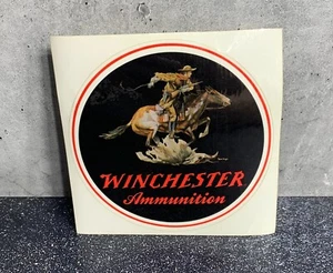 Winchester Ammunition Firearms Logo - Glossy Decal Sticker - 4 1/4" Diameter - Picture 1 of 6