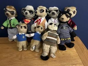 Toy Teddy Meerkats Alexander Orlov, Sergei, Yakov Compare The Market Job Lot X 9 - Picture 1 of 6