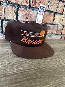 Vintage CLEVELAND BROWNS SNAPBACK HAT Annco 1990s NFL Football Cap NWT