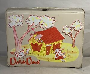 1961 Vintage Terry Toons Deputy Dawg Cartoon Vinyl Lunch Box