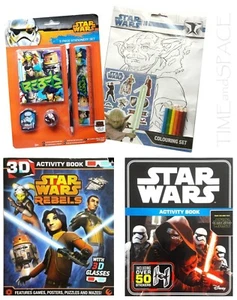 STAR WARS AKTIVITÄTSBÜCHER / BRIEFPAPIER plus FARBSET - Bild 1 von 10