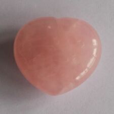 HLbshi Natural gemstone Rose quartz crystal heart piece best gifts 45mm