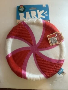 Bark Box Fetch It FRISBEE Dog Toy 10” Circle - Red And White -NEW [a] - Picture 1 of 4