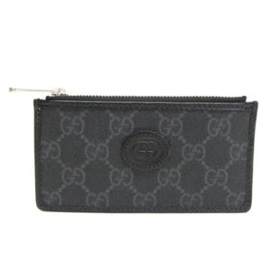 Gucci Interlocking G 697717 Leder GG Supreme Kartenetui Schwarz BF574554 - Bild 1 von 9