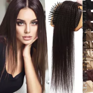 CLEARANCE 100% Real Human Hair Extensions Clip In Remy Hair Full Head Blend 8PCS - Picture 1 of 36