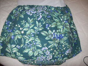 Vintage Laura Ashley Bramble Berry Floral Bedskirt w/ 14" Drop~Full
