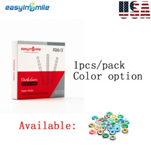 Dental Orthodontic Elastic Ultra Power Chains Rubber Bands 10 Colors Long Type - Picture 1 of 12