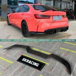 Alerón trasero de fibra de carbono/negro brillante para BMW M3 G80 serie 3 G20 19-24 - Imagen 1 de 25