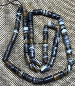 44pics Rare Old Tibetan Tibet natural Beads Amulet Necklace - Picture 1 of 8