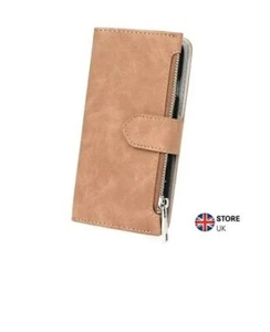 new Brown Case Cover Suede Wallet Card Holder For Samsung Galaxy S8 PLUS , S8+ - Picture 1 of 1