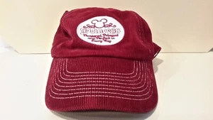 Disneyland Parks Princess Corduroy Burgundy Baseball Cap Hat Size Adult EUC - Picture 1 of 7