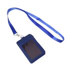 Leather ID Badge Cards Holder Lanyard Credit Card for Case Business Organizer Ba