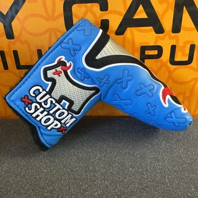 Scotty Cameron 定制商店蓝色垃圾场狗 JYD 标准刀片头套 — 第 1/3 张图片