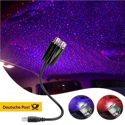 MARKENLOS USB Autodach Innen Atmosphäre Sternenhimmel Lampe LED Projektor Stern Nachtlicht