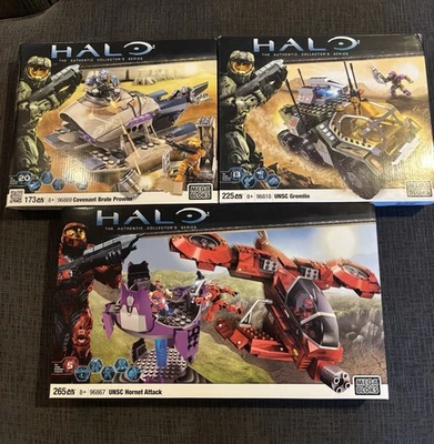 Paquete Halo Mega Bloks UNSC Hornet Attack UNSC Gremlin, Brute Prowler NUEVO SELLADO Foto 1 de 2
