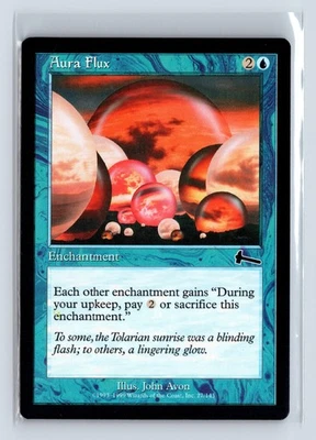 (2x) AURA FLUX – MTG Magic the Gathering Card – Urza's Legacy – Common - Image 1 of 4