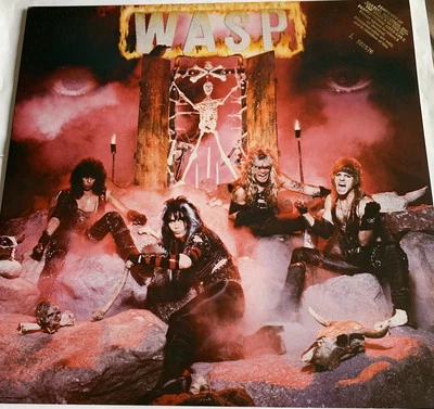 WASP - self titled 1st pressing Gold Stamp promo vinyl LP NM Foto 1 de 4