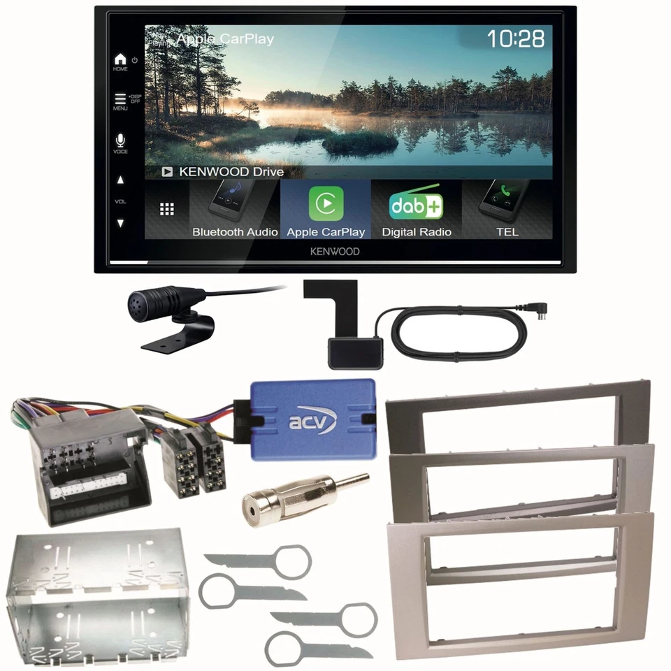 Kenwood DMX7722DABS Android Auto Einbauset für Ford Focus C-Max Fiesta Transit - Bild 1 von 1