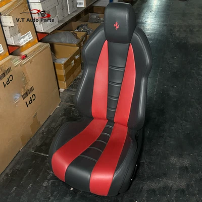 Driver Side Left Seat in Red and Black For Ferrari 458,Genuine Original Parts - Image 1 of 4