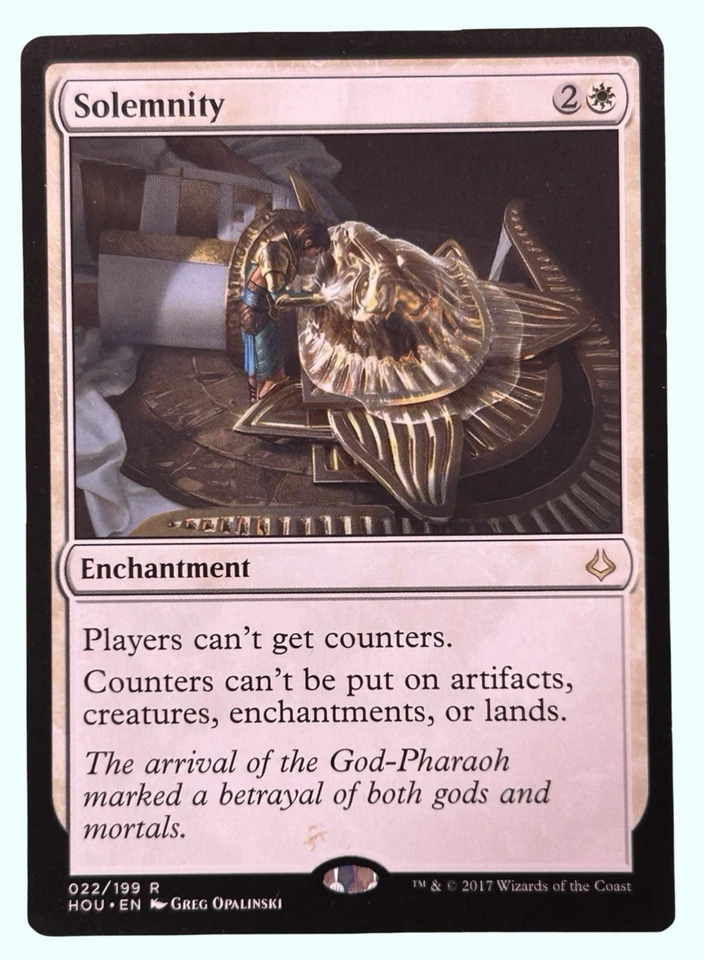 Solemnity, Hour of Devastation, NM Near Mint, Magic the Gathering MTG - Image 1 of 1