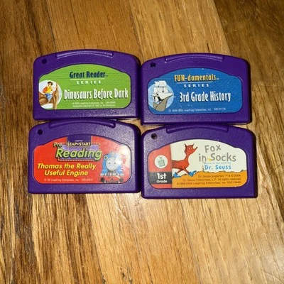 LeapFrog Leapster Explorer LeapPad Learning Game Cartridge Lot of 4 Tested - Image 1 of 3