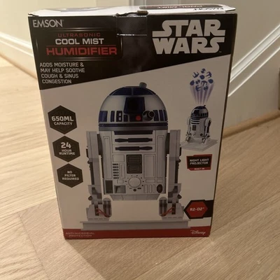 Star Wars 9706D R2D2 550ML Ultrasonic Cool Mist Personal Humidifier, 9.75 Inches - Image 1 of 2