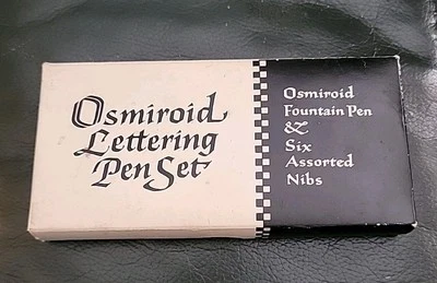 Juego de 6 plumines para letras OSMIROID CON CAJA UN PLUMÍN ROTO  Foto 1 de 4