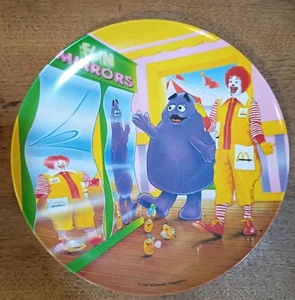 McDonald's 1993 Ronald McDonald and Grimace Fun Mirrors Melamine Plate - Picture 1 of 6