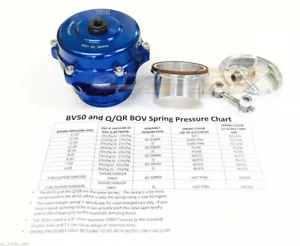 Tial Q Blow Off Valve BOV 50MM 10 psi Blue with Aluminum Flange New Version 2 - Picture 1 of 7