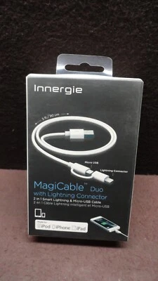 Innergie MagiCable Duo With Lightning Connector 2 In 1  ACC-S90AW NEW NEVER OPEN - Image 1 of 4