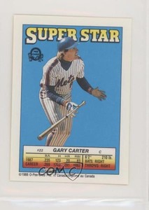 1988 O-Pee-Chee Super Star Sticker Backs Gary Carter Candy Maldonado ( 95) HOF